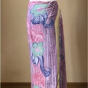 Women’s vintage light purple water color beach pool wrap M